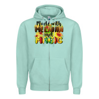 Seafoam made with melanin and magic Zipper Hoodie - CowGirlArtShop