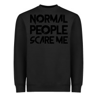 Black Normal People Scare Me Heavyweight Sweatshirt - Bettercallsaul