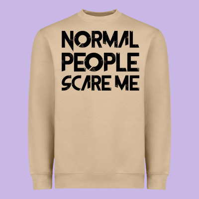 Normal People Scare Me Heavyweight Sweatshirt Designed By Bettercallsaul