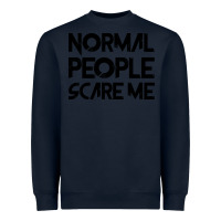 Navy Normal People Scare Me Heavyweight Sweatshirt - Bettercallsaul