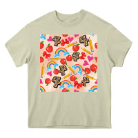 Mossy back to school seamless pattern 4 (3600x3600) Heavy Core Tee - AdoDesignShop