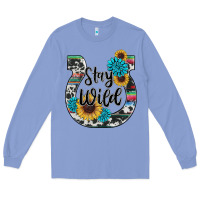 Colony Blue western stay wild horsesho Long Sleeve Tee - RanaPortraitStore