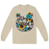 Mushroom western stay wild horsesho Long Sleeve Tee - RanaPortraitStore