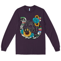 Plum western stay wild horsesho Long Sleeve Tee - RanaPortraitStore