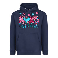 Navy xoxo hugs and kisses olivia Heavyweight Hoodie - OliviaCreatesArt