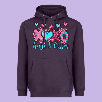 Xoxo Hugs And Kisses Olivia Heavyweight Hoodie Designed By Oliviacreatesart