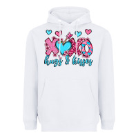 White xoxo hugs and kisses olivia Heavyweight Hoodie - OliviaCreatesArt