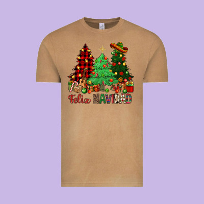 Feliz Navidad Vintage Tee Designed By Nancycooperartshop
