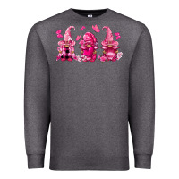 Charcoal Heather breast cancer gnomies Premium Sweatshirt - FaDigitalArtStudio