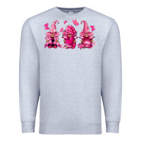 Heather Grey breast cancer gnomies Premium Sweatshirt - FaDigitalArtStudio