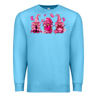 Ocean Blue breast cancer gnomies Premium Sweatshirt - FaDigitalArtStudio
