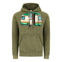 Vintage Olive caravan Vintage Hoodie - MaliasSmallBusiness