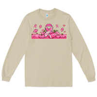 Mushroom breast cancer american football Long Sleeve Tee - Jasminsmagicworld