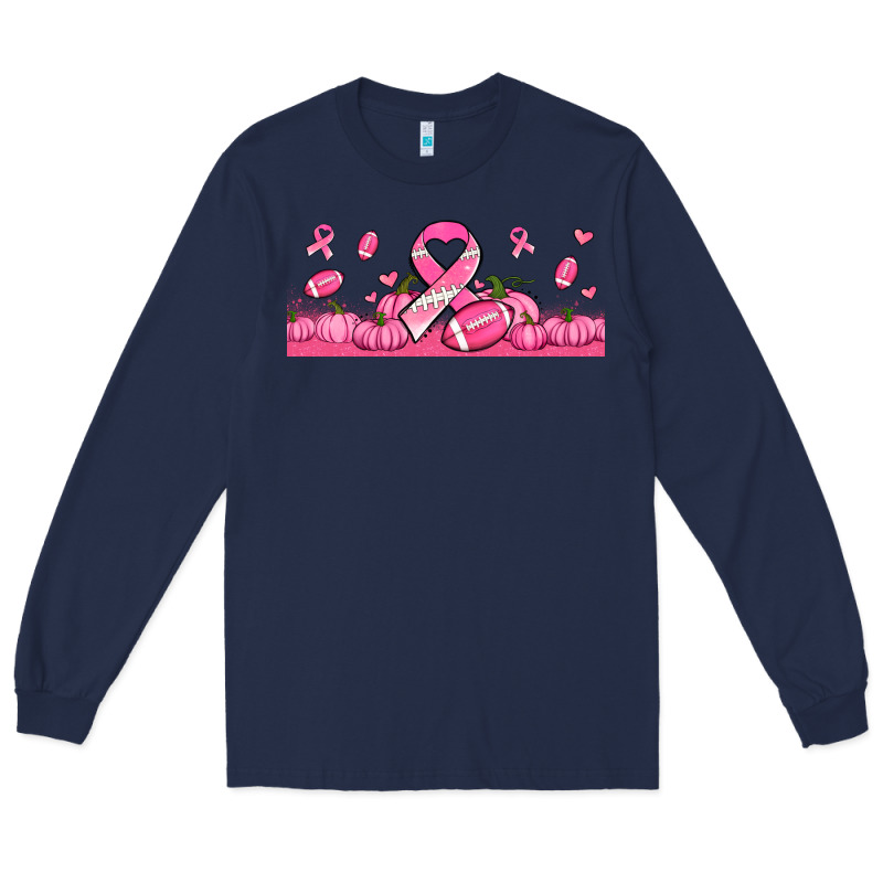 Breast Cancer American Football Long Sleeve Tee by Jasminsmagicworld | Teevron