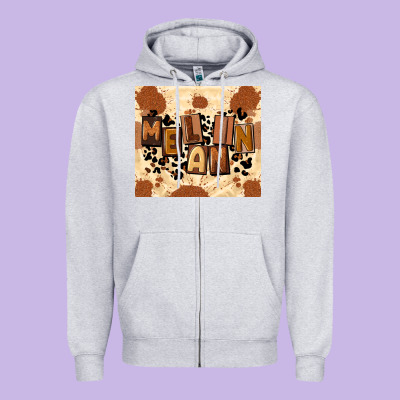 Melanin Zipper Hoodie Designed By Cowgirlartshop