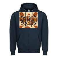 Navy melanin Zipper Hoodie - CowGirlArtShop