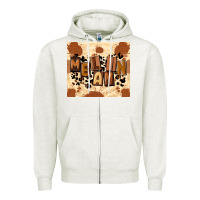 Oatmeal Heather melanin Zipper Hoodie - CowGirlArtShop
