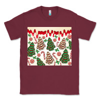Burgundy christmas tree cakes Classic Tee - MaliasSmallBusiness