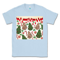Dusty Blue christmas tree cakes Classic Tee - MaliasSmallBusiness