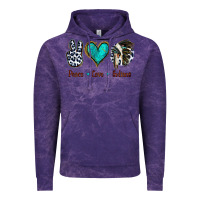 Cloud Purple Peace Love Indians Vintage Hoodie - Jasminsmagicworld
