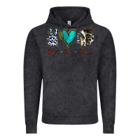 Vintage Black Peace Love Indians Vintage Hoodie - Jasminsmagicworld