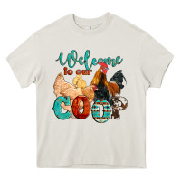 Cream welcome to our coop Heavy Core Tee - Artiststas