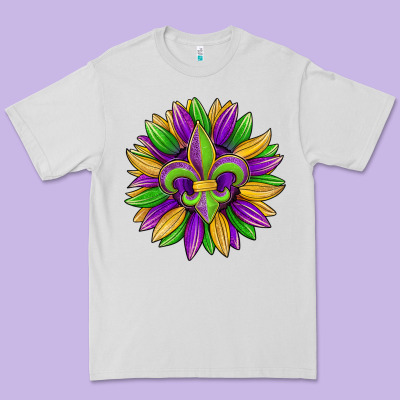 Mardi Gras Carnival Sunflower Premium Tee Designed By Jasminsmagicworld