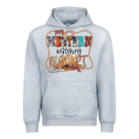 Heather Grey My Western Watching Blanket Urban Hoodie - CowhideDigitalArt