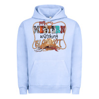 Pigment Grape Ice My Western Watching Blanket Urban Hoodie - CowhideDigitalArt