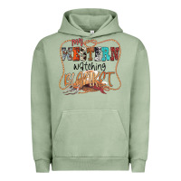Pigment Oil Green My Western Watching Blanket Urban Hoodie - CowhideDigitalArt