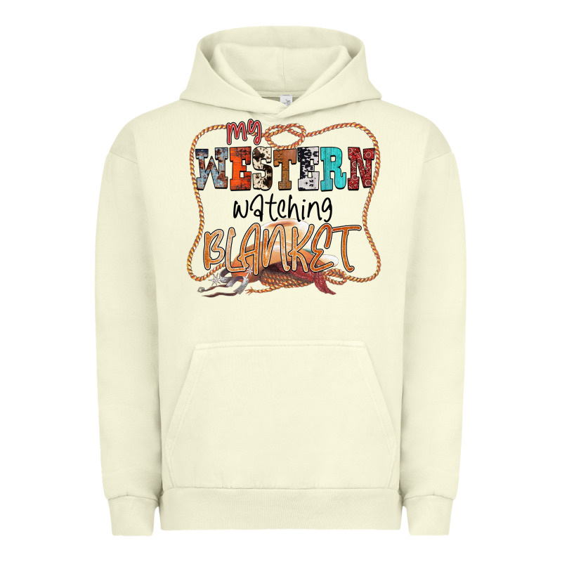 My Western Watching Blanket Urban Hoodie by CowhideDigitalArt | Teevron
