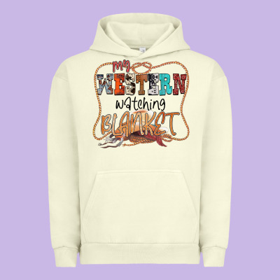 My Western Watching Blanket Urban Hoodie Designed By Cowhidedigitalart