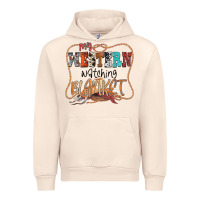 Sandshell My Western Watching Blanket Urban Hoodie - CowhideDigitalArt