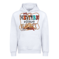 White My Western Watching Blanket Urban Hoodie - CowhideDigitalArt