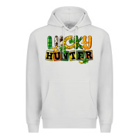 Dove Grey Lucky hunter St. Patrick's Day Premium Hoodie - CowGirlArtShop