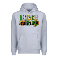 Heather Grey Lucky hunter St. Patrick's Day Premium Hoodie - CowGirlArtShop