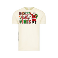 Vintage Arctic Holly Jolly vibes Christmas with Santa Vintage Tee - NancyCooperArtShop