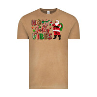 Holly Jolly Vibes Christmas With Santa Vintage Tee | Teevron