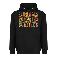 Black flannels hayrides pumpkins  bonfires Heavyweight Hoodie - FaDigitalArtStudio
