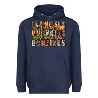 Navy flannels hayrides pumpkins  bonfires Heavyweight Hoodie - FaDigitalArtStudio