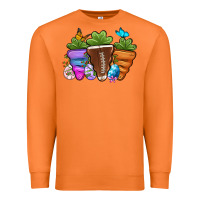 Carrot Football Easter sports carrots Premium Sweatshirt - OliviaCreatesArt