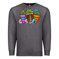 Charcoal Heather Football Easter sports carrots Premium Sweatshirt - OliviaCreatesArt
