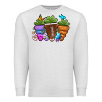 Oatmeal Heather Football Easter sports carrots Premium Sweatshirt - OliviaCreatesArt
