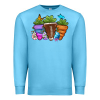Ocean Blue Football Easter sports carrots Premium Sweatshirt - OliviaCreatesArt