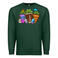 Sports Green Football Easter sports carrots Premium Sweatshirt - OliviaCreatesArt