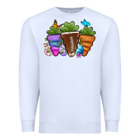 White Football Easter sports carrots Premium Sweatshirt - OliviaCreatesArt