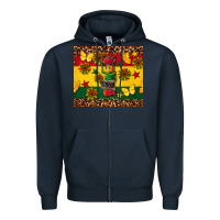Navy power juneteenth Zipper Hoodie - CowGirlArtShop