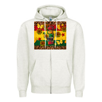 Oatmeal Heather power juneteenth Zipper Hoodie - CowGirlArtShop