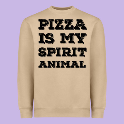 Pizza Is My Spirit Animal Heavyweight Sweatshirt Designed By Bettercallsaul