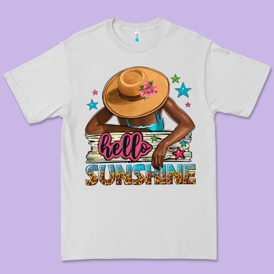 Hello Sunshine Premium Tee Designed By Nancycooperartshop